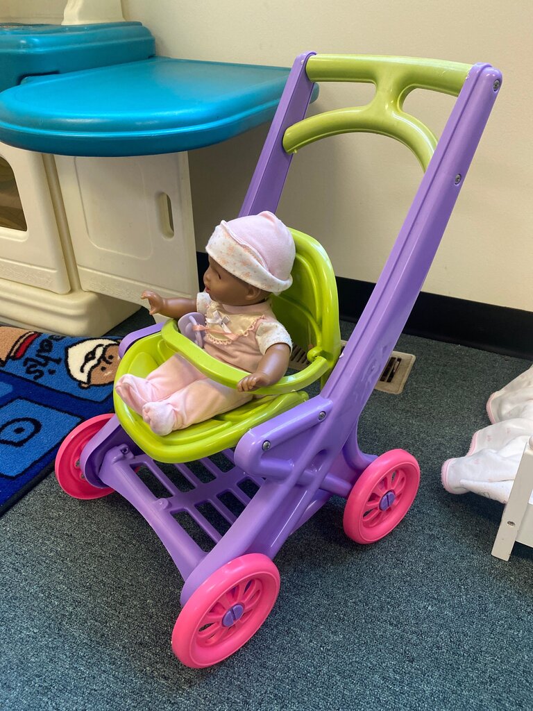 Toy Baby Stroller with Doll
