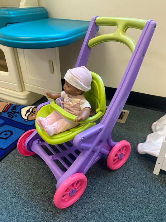 Toy Baby Stroller with Doll