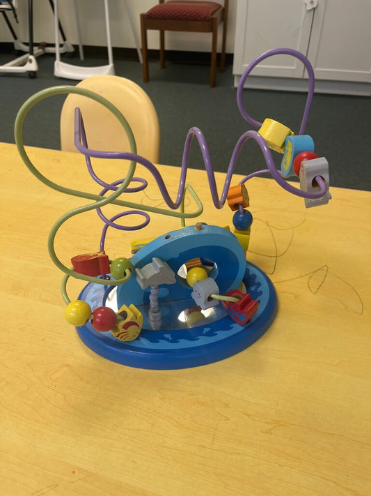 Kids' Interactive Wooden Bead Maze Toy