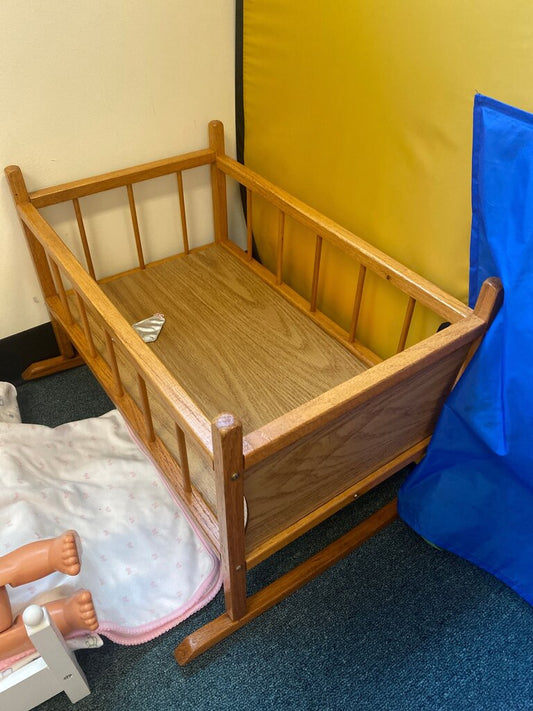 Wooden Doll Cradle