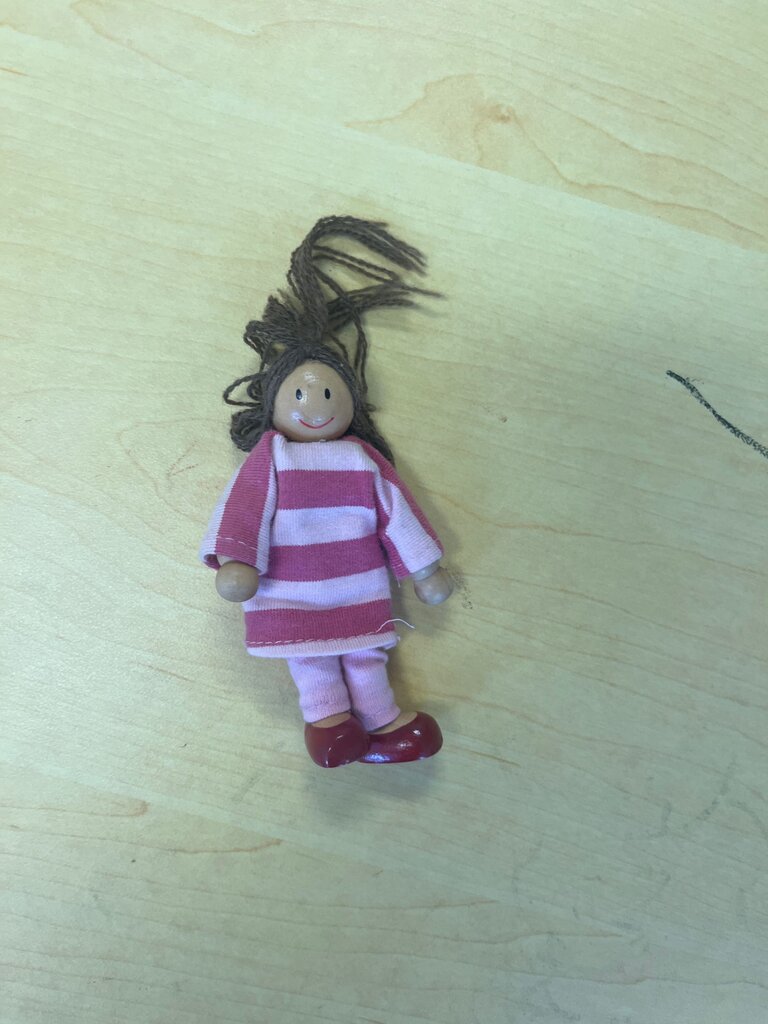 Striped Dress Doll
