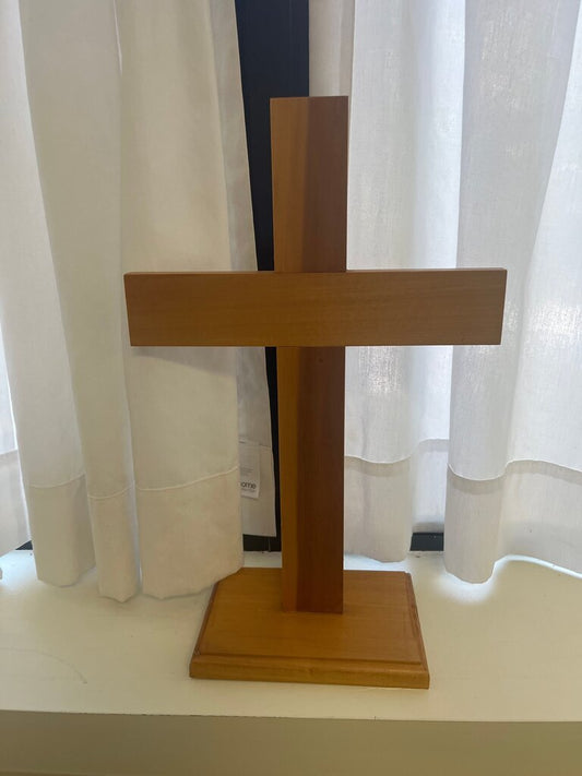 Wooden Cross Decorative Stand