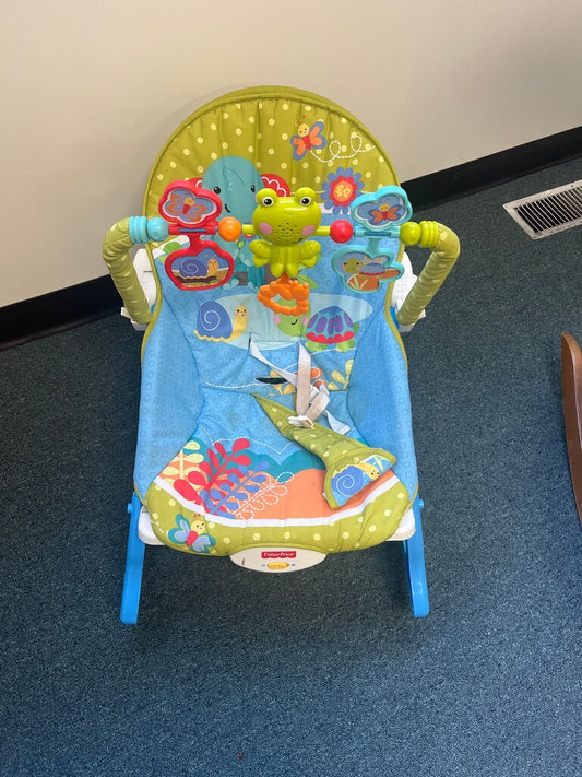 Fisher-Price Baby Bouncer with Colorful Toy Bar