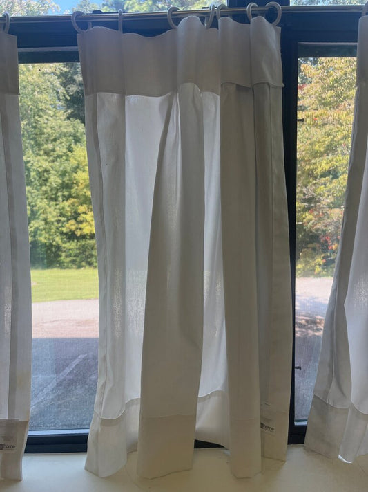 Sheer White Window Curtains