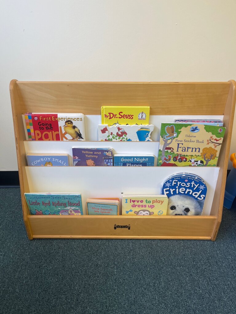 Wooden Book Storage Organizer