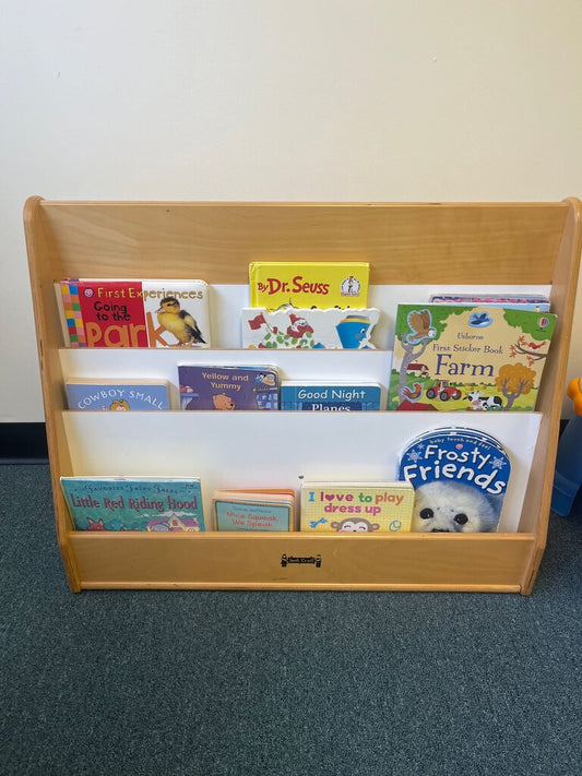 Wooden Book Storage Organizer