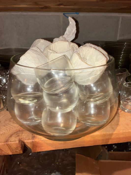 Clear Glass Tea Light Candle Holders