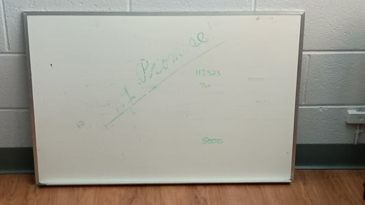 Whiteboard with Silver Frame