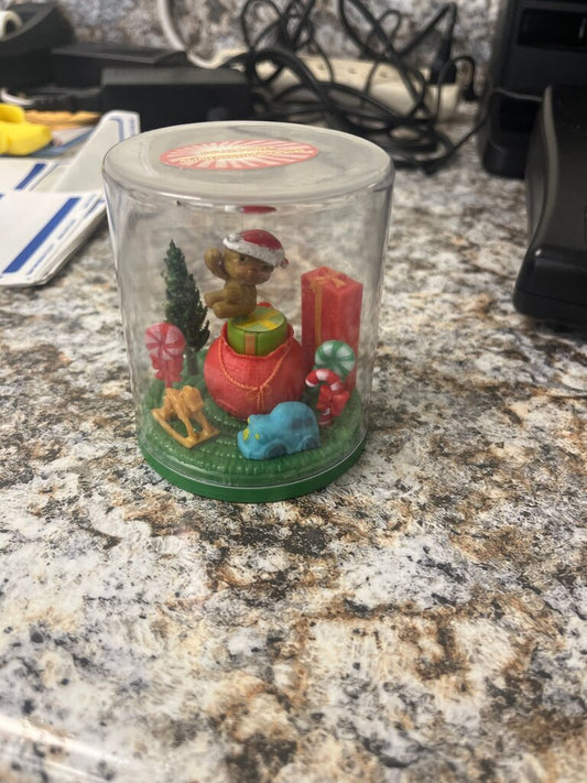 Christmas Water Globe with Santa Bear and Gifts