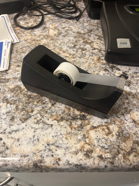 Black Tape Dispenser with Clear Tape