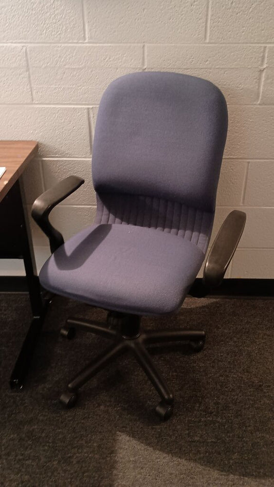 Blue Office Chair with Adjustable Height