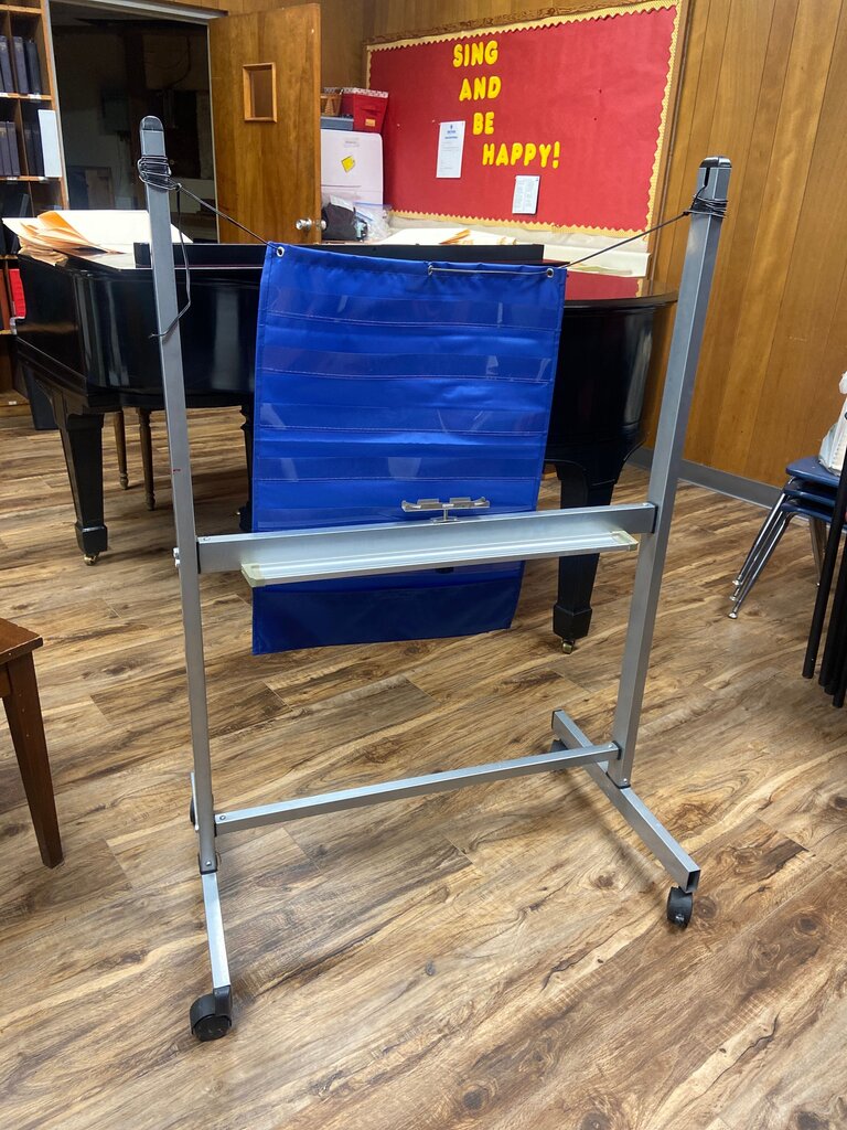 Portable Music Stand with Blue Sheet