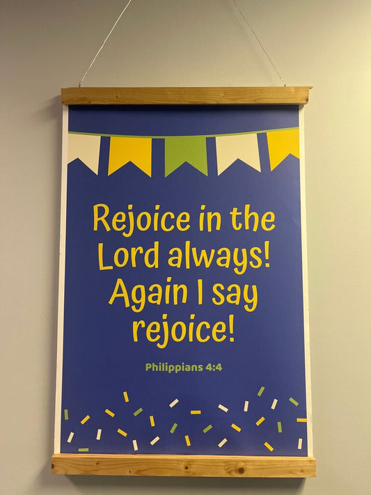 Inspirational Wall Art: Rejoice in the Lord
