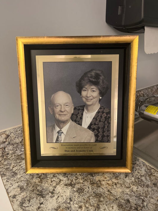 Framed Photo of Don and Jeanette Cook