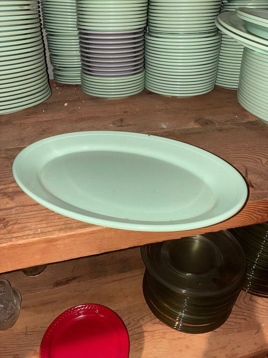 Vintage Green Serving Platter
