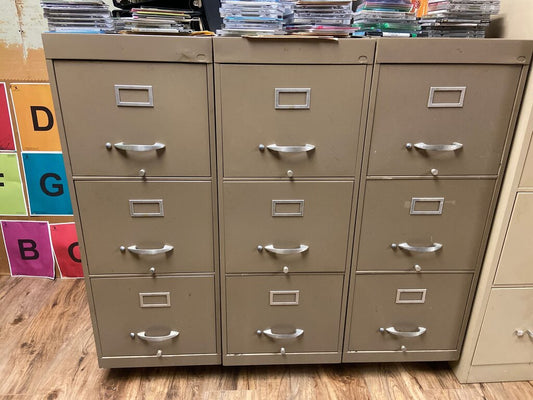 Metal Filing Cabinet with Multiple Drawers