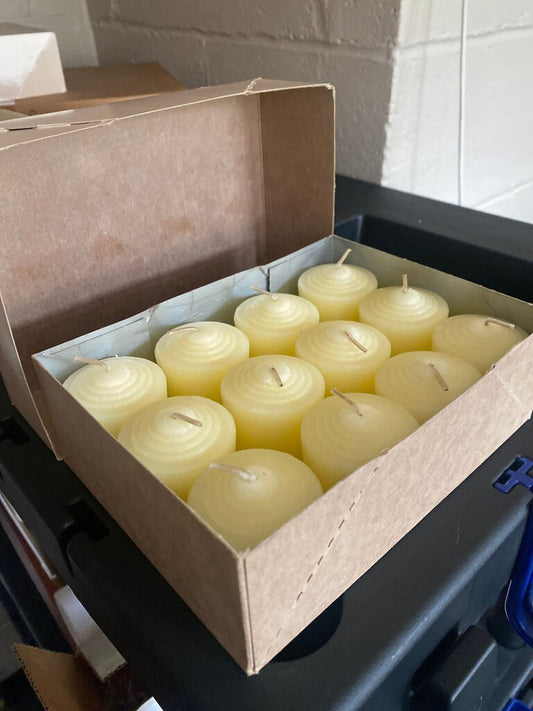 Set of Yellow Spiral Candles