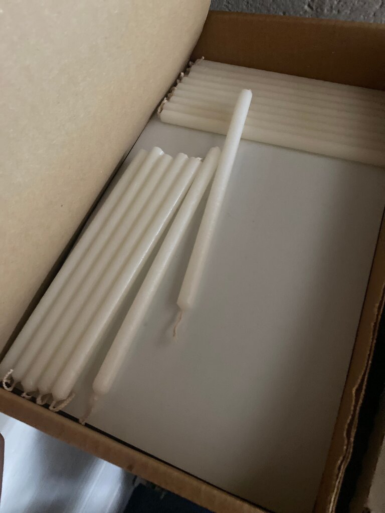 White Wax Refill Candles
