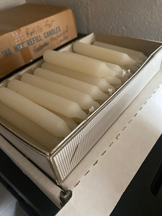 White Wax Refill Candles