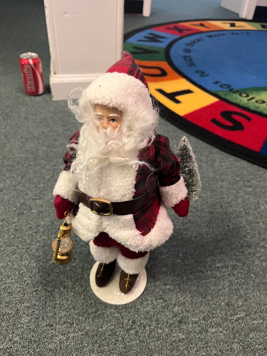 Decorative Santa Claus Figurine with Lantern