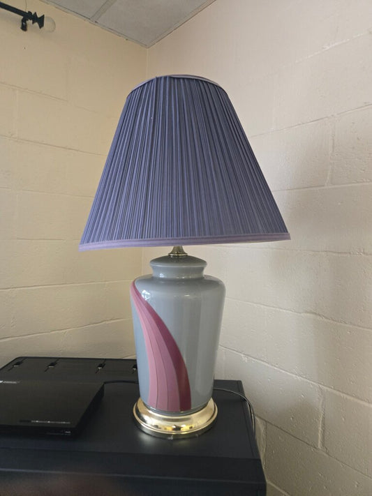 Modern Table Lamp with Pleated Shade