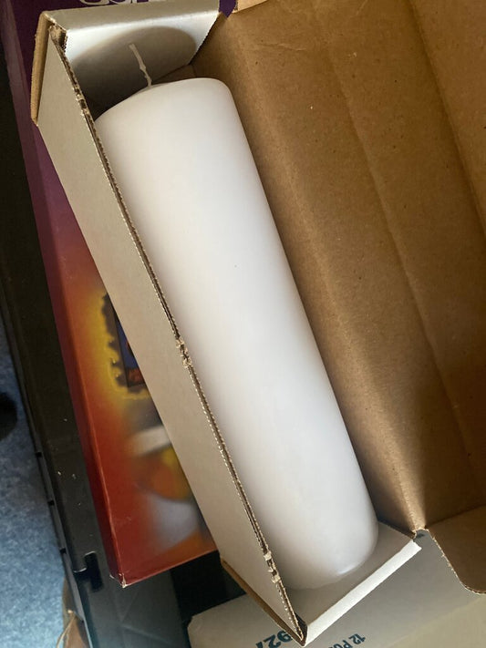 White Pillar Candle
