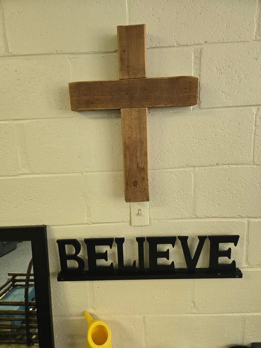 Wooden Cross Wall Dcor