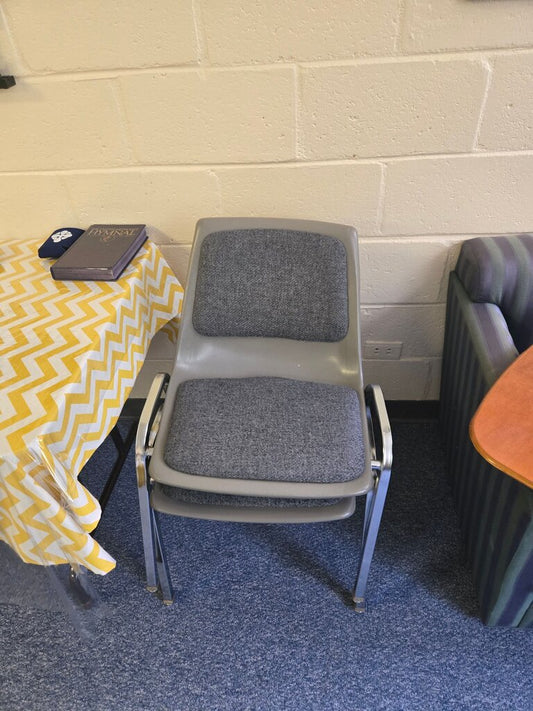 Gray Fabric Seat Chair
