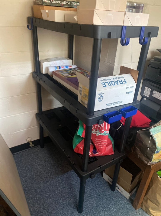 3-Tier Plastic Storage Shelf