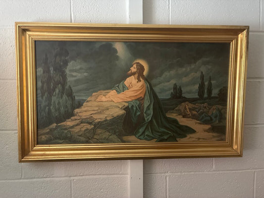 Framed Religious Art Print of Christ