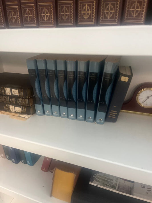 Complete Set of Blue Vintage Books