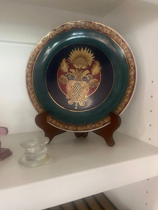 Decorative Plate with Floral Design