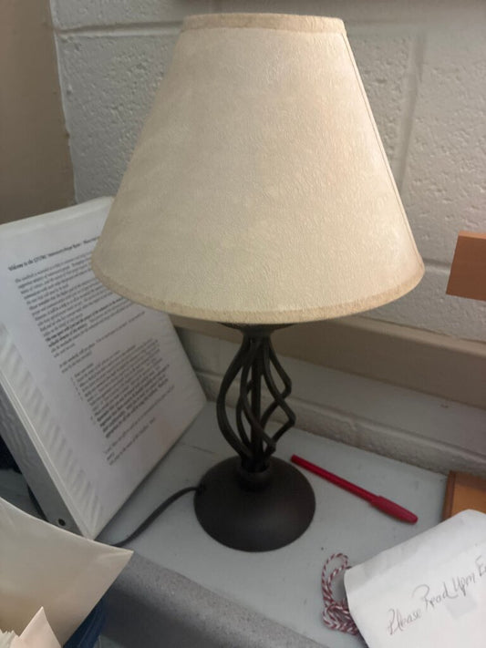 Table Lamp with Cream Shade