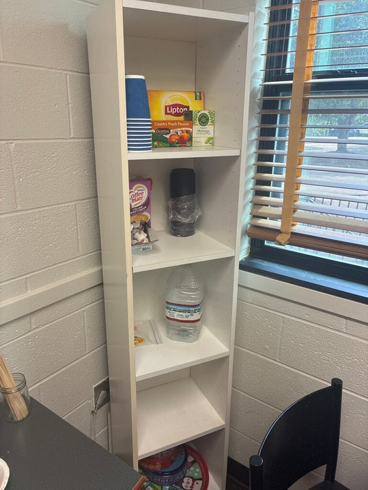 White Bookcase with Shelves