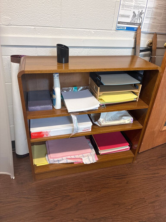 Wooden Desk Organizer Shelf