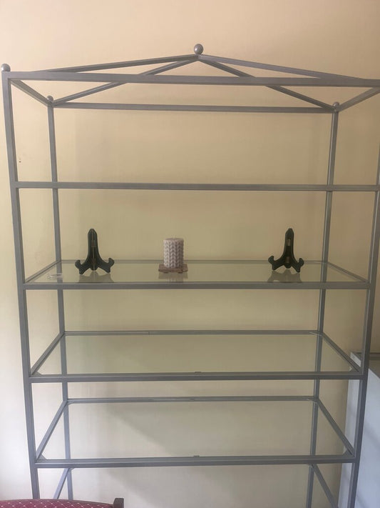 Metal and Glass Display Shelf
