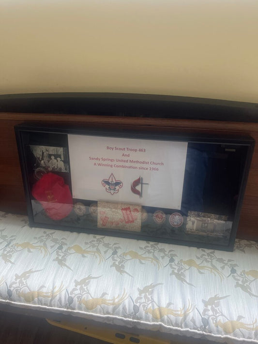 Boy Scout Troop 463 Memorabilia Display