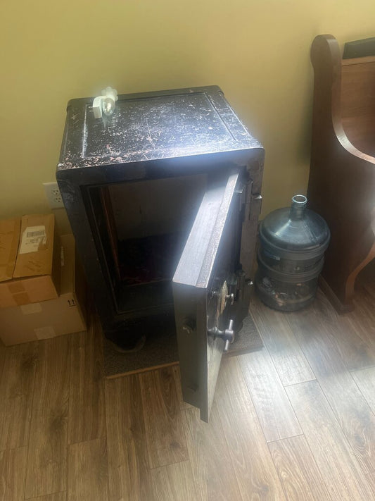 Vintage Black Safe