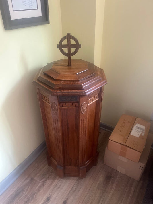 Oak Baptismal Font