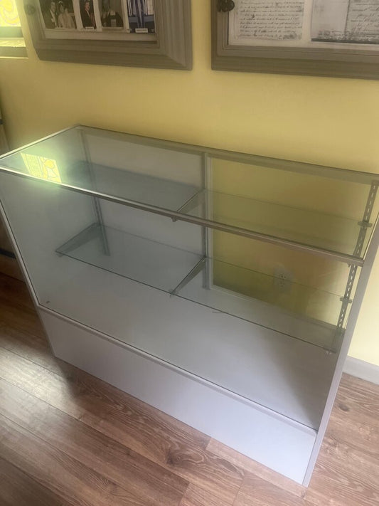 Display Case with Glass Shelves