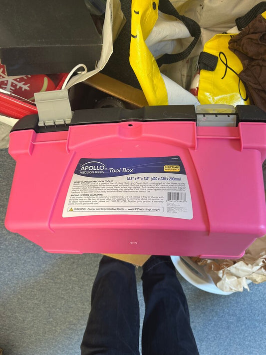 Apollo Precision Tools Pink Tool Box