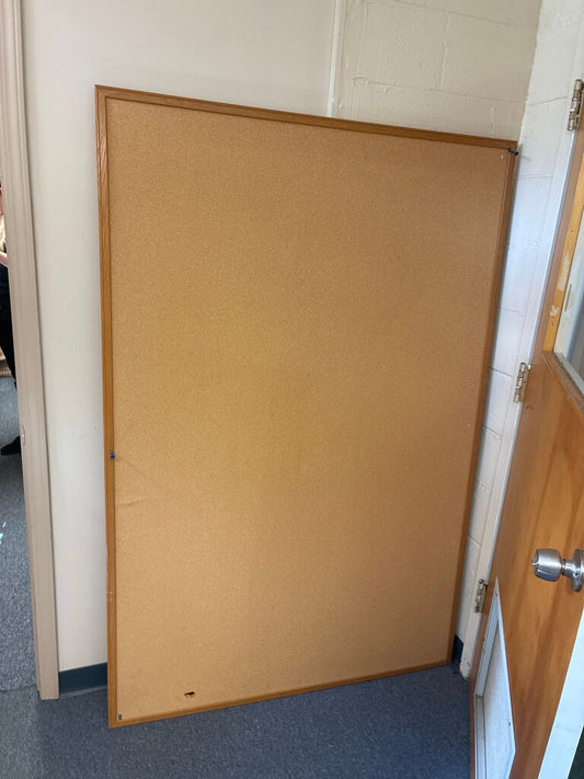 Cork Bulletin Board with Wooden Frame