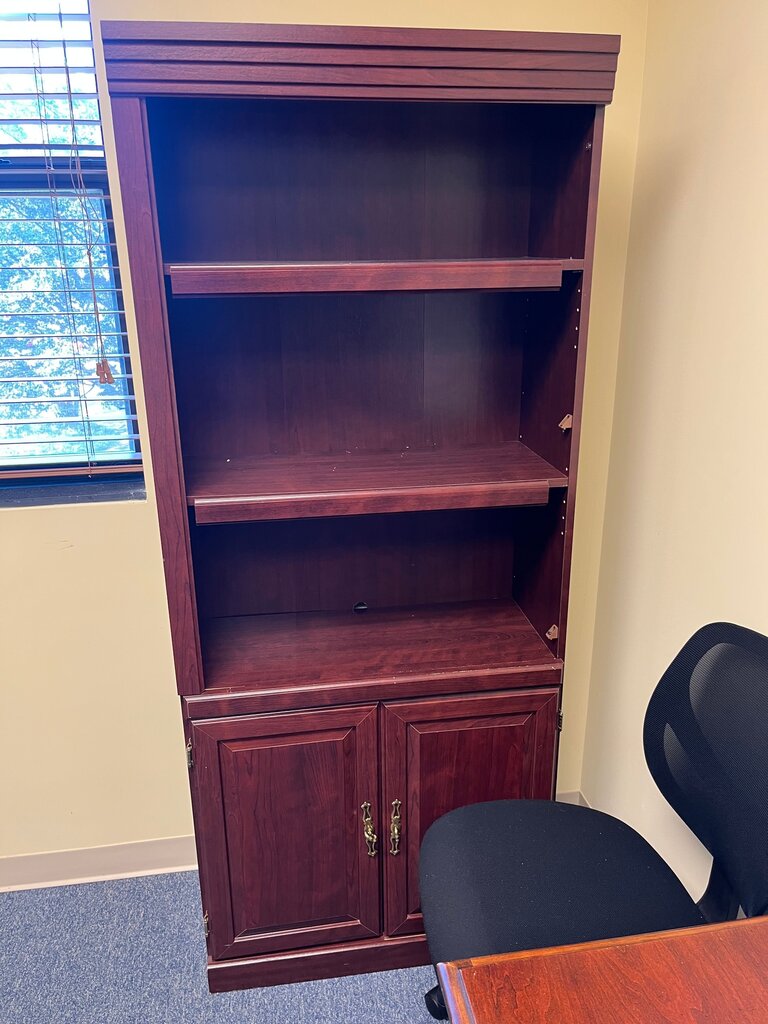 Elegant Wooden Bookshelf with Storage