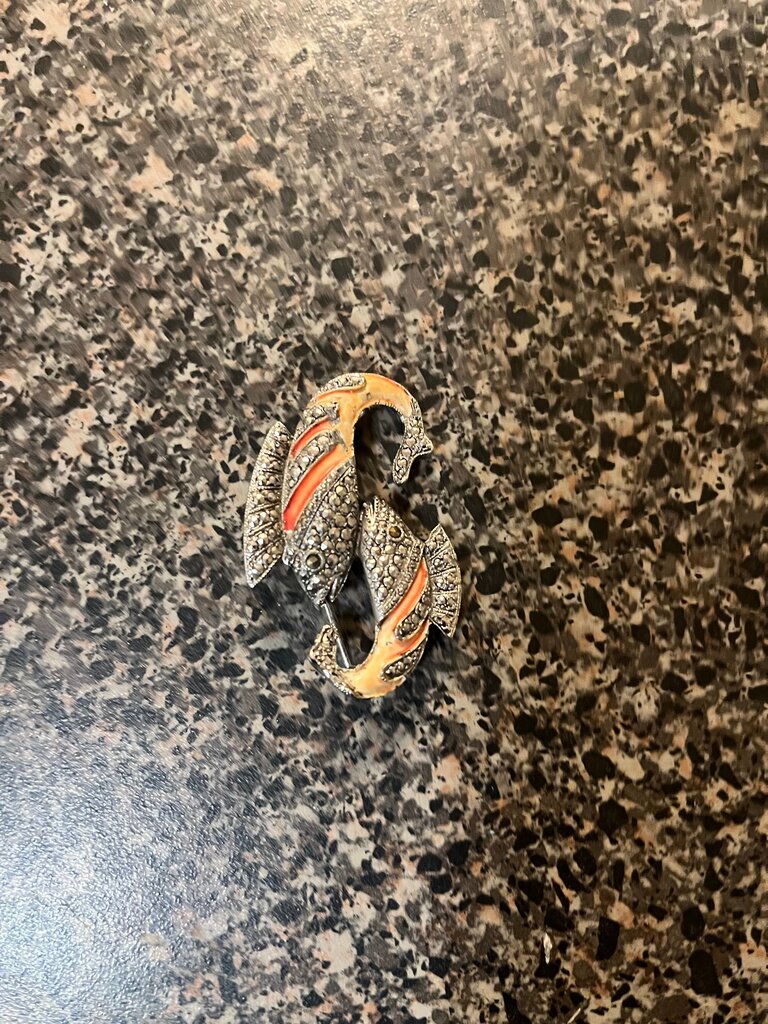 Vintage Fish Brooch Pin