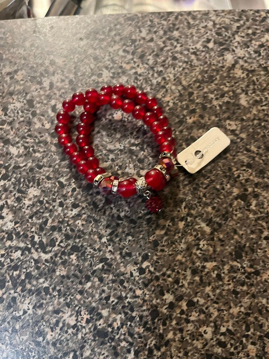 Red Beaded Bracelet