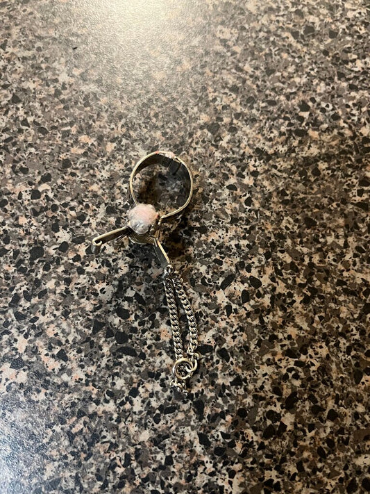 Silver Keychain with Chain