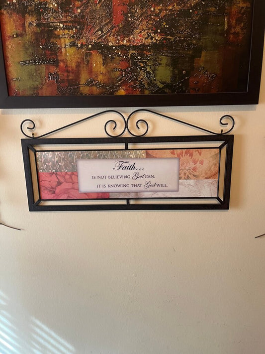Framed Wall Art with Inspirational Quote