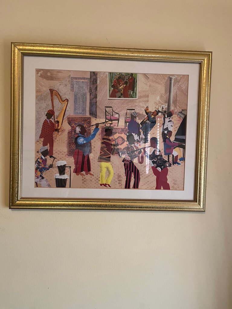Framed Artwork of Musicians