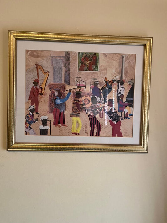 Framed Artwork of Musicians