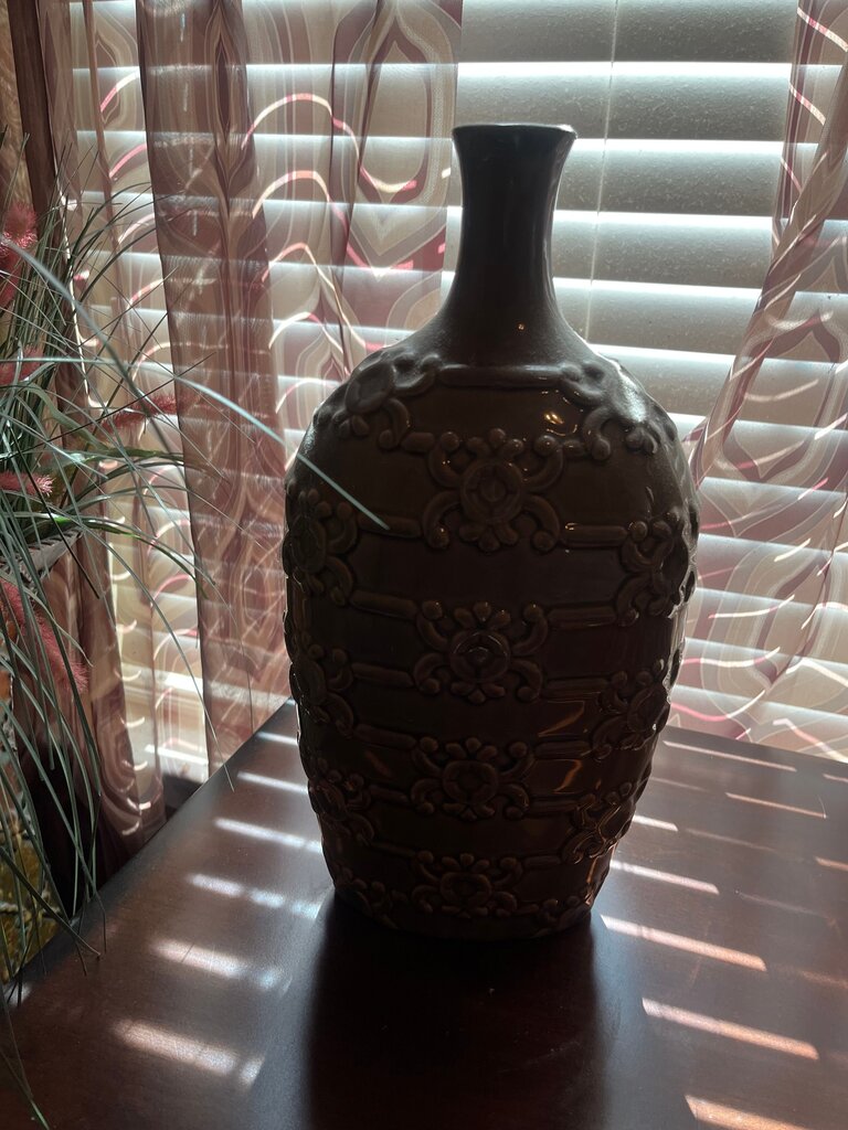 Decorative Brown Ceramic Vase